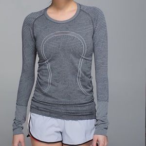 NWOT Lululemon Swiftly Long Sleeve Top Grey Sz 2